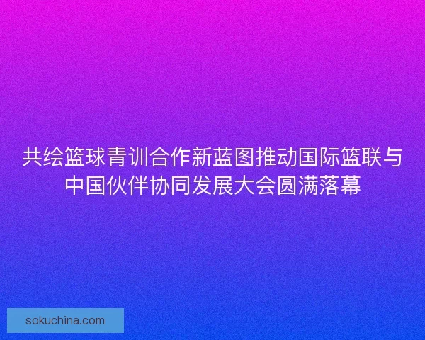 共绘篮球青训合作新蓝图推动国际篮联与中国伙伴协同发展大会圆满落幕